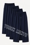 4 Pieces Unisex Regular Pipe Leg Navy Blue Color Sweatpants
