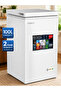 100L Chest Freezer IMCF100C | Fast Cooling, Lock Handle, Caster Wheels, Lamp, R600a, White