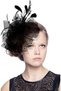 Fascinator Hat for Women, Tea Party Church Wedding Headwear with Hair Clip & Adjustable Band - 3