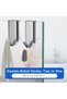 Double Sided Shower Door Hooks, Stainless Steel Towel Hanger for Bath Sponges & Robes - 5