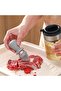 2-in-1 Oil Dispenser with Silicone Brush, 350ml Glass Vinegar Container for Cooking BBQ, Black - 5