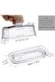 8 Inch Art Glass Butter Dish with Lid, Classic 2-Piece Covered Container for Countertop