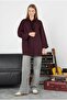 Burgundy Shirt - with Pocket Details - 2