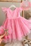 Girls' Elsa Dress Short Sleeve Birthday Party Wedding Special Occasion Evening Dress Frozen Dress - 2