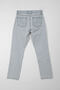 Women's 100% Cotton Straight Fit Ice Blue Jean Trousers High Waist - 3