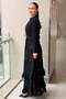 Pile Detailed Evening Dress - 2
