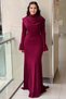 Fashion Night Degaje Collar Evening Dress