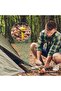 10-Piece Heavy Duty Plastic Tent Stakes, Yellow Camping Pegs for Canopy Tarps - 3