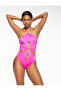 Şahika Ercümen - Halter Neck Window Detailed Swimsuit - 3