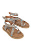 , Women's Genuine Leather Sandals 1611050Z8518 Mink - 4