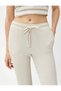 Waist Lace Trousers Narrow Leg Comfortable Cut Textured - 5