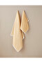 Melange Stripe Cotton Face Towel 50X80 cm Yellow - 3