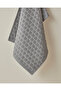 Dottie Cotton Face Towel 50X80 cm Anthracite - 2
