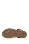 Tan Antique Gön Genuine Leather Flat Sole Women's Sandals 45056 - 4