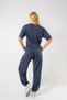 Women's Modal Two-Piece Set Oversize Crop Top and Baggy Pants Combination - 2