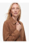Viscose Kupra Fabric Long Sleeve Shirt Jacket with Waist Tie Detail - 3