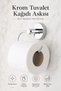 Ceria Chrome Eco Coverless Toilet Paper Hanger Toilet Paper Holder You Can Either Paste or Assemble - 5