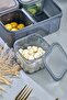 6-Piece Striped Vacuum Breakfast Set with Square Trays and Divided Lid (1*3.5 Lt)+(6*350 ml) Anthracite - 8