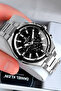 Exclusive Gift Men's Watch - 3 Atm Water Resistant Silver Black Color Steel Band Dke2125C3 - 2
