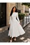 Women's Polka Dot Long Tunic Dress - 5