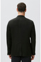 Comfort Fit Siyah Lyocell Ceket - 6
