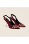 Turquoise Embroidery Detailed Heeled Shoes - 5