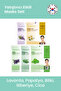 Soothing Lavender Cica Rosemary and Herbal Extract Mask Set 23Gr X 5Pcs