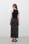 PATTERNED TULK SKIRT LOTUS - 8