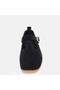 Large size women's genuine Leather and Suede akkabi 41-42-43-44-black suede - 8