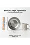 6-Piece Stainless Steel Deep Bowl Set 17 Cm, Unbreakable Soup & Food Bowl, Lightweight Camping, Picnic Outdoor Bowl 721503 - 6