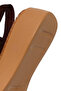 Women's Brown Ankle Buckle Thick Sole Suede Leather Comfort Sandals 26Sfd341610 - 8