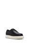 Men's Black Laced Leather Casual Shoes 25Sfd 650418 - 6