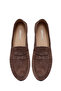 Women's Dark Mink Suede Leather Loafer 26Pfd511810 - 5