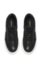 Women's Black Lace-Up Thick Sole Sneakers 26Pfe145314 - 4