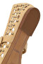 Women's Beige Studded Suede Leather Ballerinas 26Pfd552010 - 8