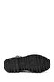 Women's Black Sahara Zippered Leather Boots 021Z100566 - 5