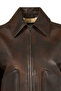 Garcia Women's Brown Shirt Collar Oversized Leather Jacket 25Wgd5636Vd - 6