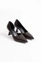 Women's Bitter Brown Heeled Shoes Tr08Ms44D - 2