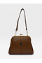 Taba Women's Scholarship 4-Compartment Adjustable Crisscross Straps Soft Faux Leather Shoulder and Crossbody Bag - 4
