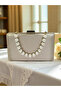 Nude Color Satin Evening Dress Bag Evening Bag Engagement Wedding Bag - 6