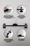 Pantalon Skirt Hanger with Pegs 10 Pieces - 6