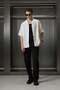 Men's Relaxed Fit Open Collar Short Sleeve Tencel Shirt White - 6