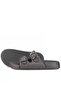 Pienn Platinum Glittery Buckle Girls' Summer Slippers - 8