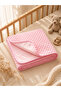 Pink Chickpea Double Layer Baby Girl Blanket Swaddle 100% Cotton Multi-Purpose Cover Seasonal 90X85Cm - 3