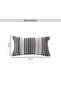 Mix Grey Tonal Stripe Lumbar Pillow 30x50 Cm Zipper Closure Double Pattern 240 Gsm High Qulity Macki - 7