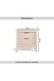 Amirel Night Stand - Off White - 7