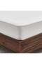 Premium Turkish Cotton Jersey Queen Fitted Sheet 160x200+33cm -white