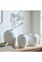 Daphne Terracotta Vase 33x33x40cm- White - 3