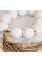 Alida Wooden Decor Beaded Garland Dia5x48cm - White - 3
