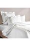 Hotel Glamour 300tc Embroidered 3-piece King Comforter Set 240x260cm - White/beige